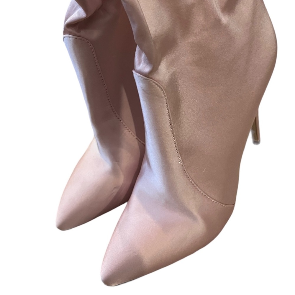 Wild Diva Satin Stretch Ankle Booties Size 6